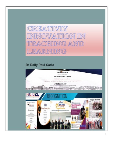 Creativity Innovation in Teaching and Learning
