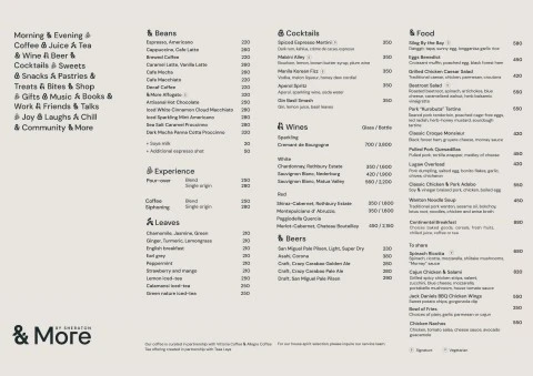 &More by Sheraton Menu
