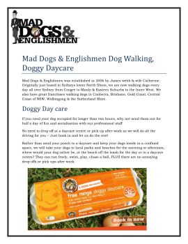 mad dogs and englishmen dog walking