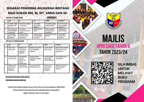 BUKU PROGRAM MAJLIS APRESIASI TAHUN 6