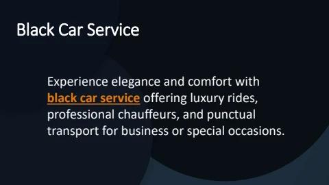 Black Car Service