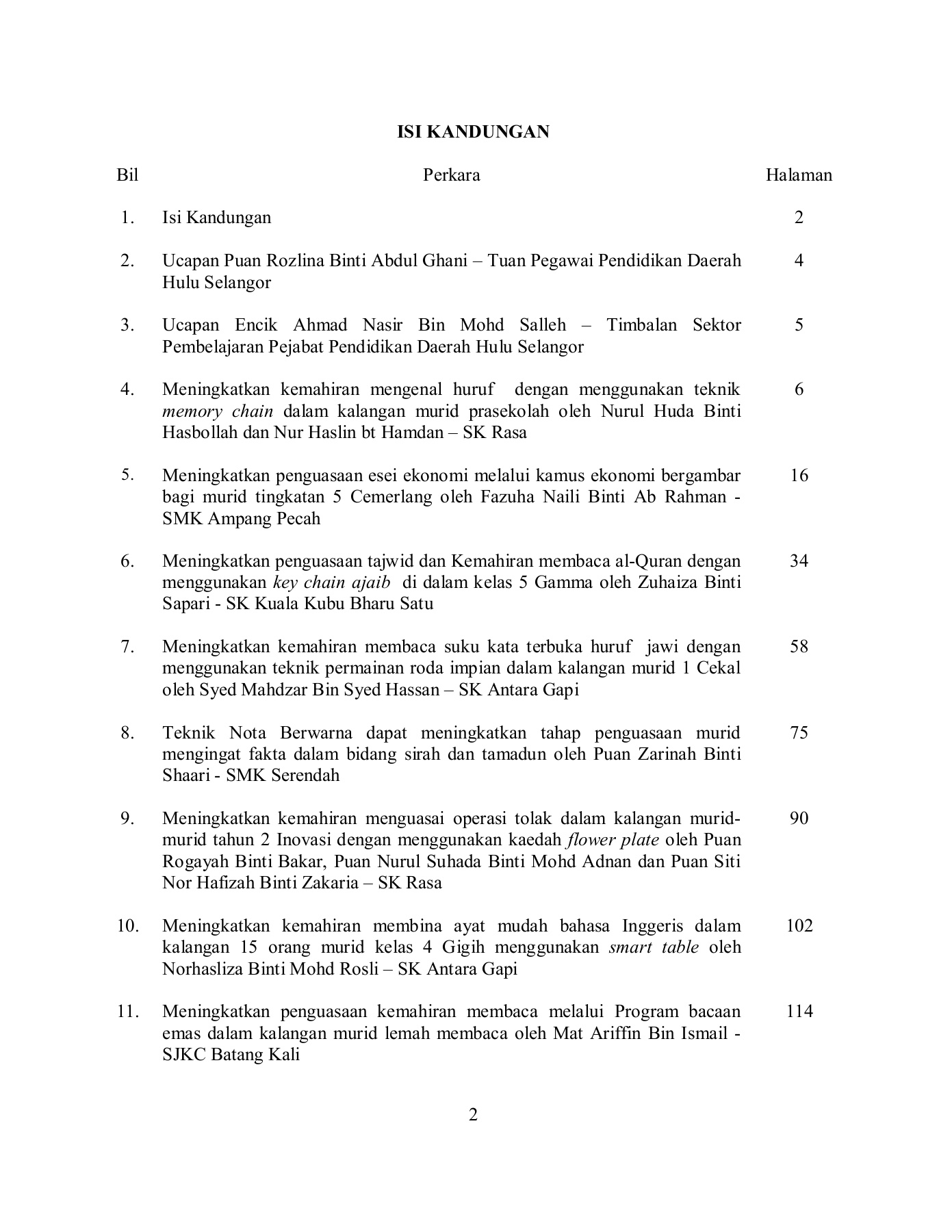 Contoh Kajian Tindakan Pendidikan Islam