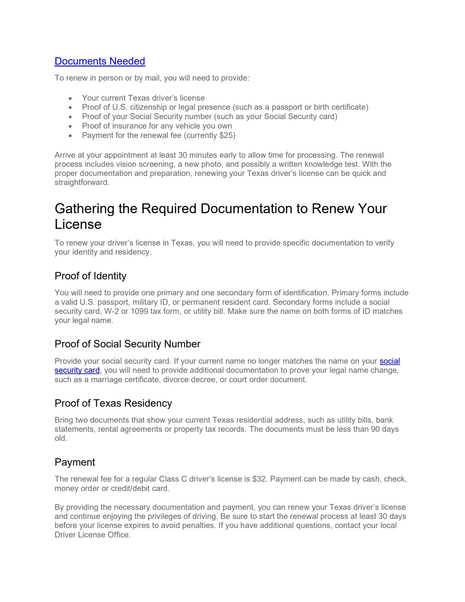 How to Renew Your Driver's License in Texas - Flip eBook Pages 1-5