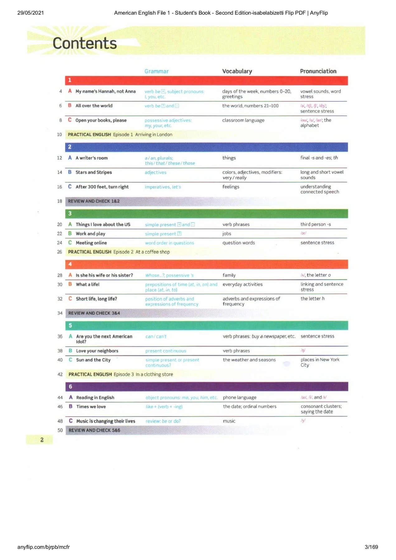 American English File 1 - Student's Book - Second Edition