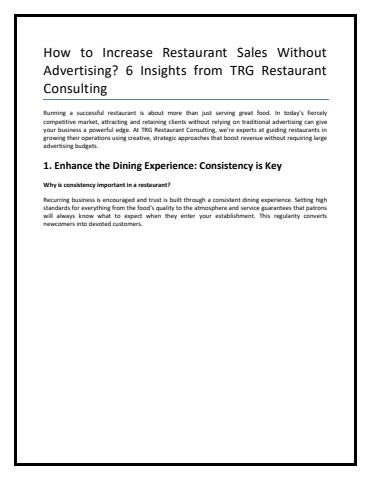 How to Increase Restaurant Sales Without Advertising (3)