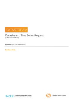 Datastream for Office: Guide on retrieving historical data - INCEIF ...