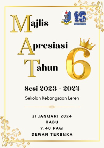 Majlis Apresiasi Tahun 6 SK Lereh 2023/2024 - Flip PDF | AnyFlip