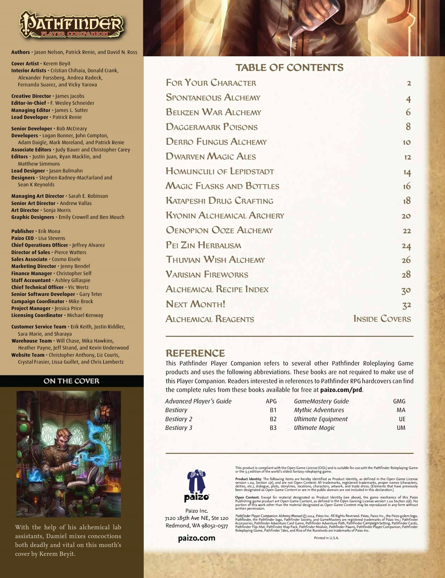 Pathfinder Alchemy Deck (P2) – 2. Edition – Vollfarbige Karten Für Alle Alchemistischen Gegenstände – Ideal Für Spielleiter & Spieler!