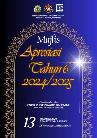 BUKU PROGRAM MAJLIS APRESIASI TAHUN 6 SKTS 2024 - Syazwani Rahman Flip ...