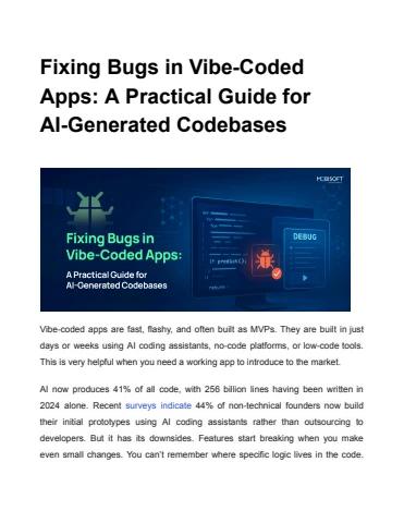 Secure AI-Generated Code_ The Ultimate Bug-Fixing Playbook
