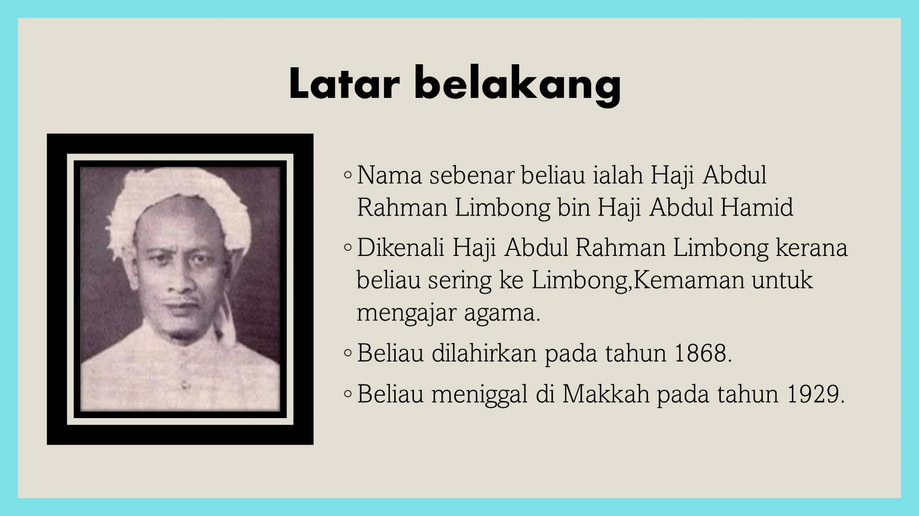 Haji Abdul Rahman Limbong