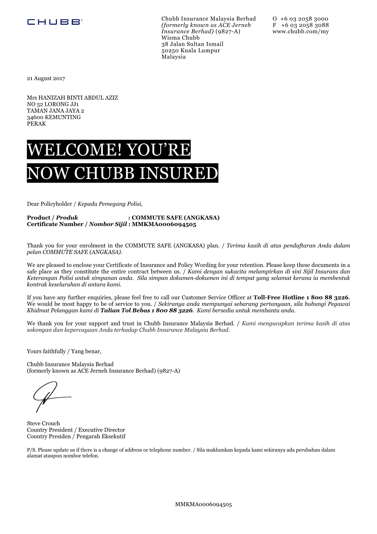 CHUBB Insurance