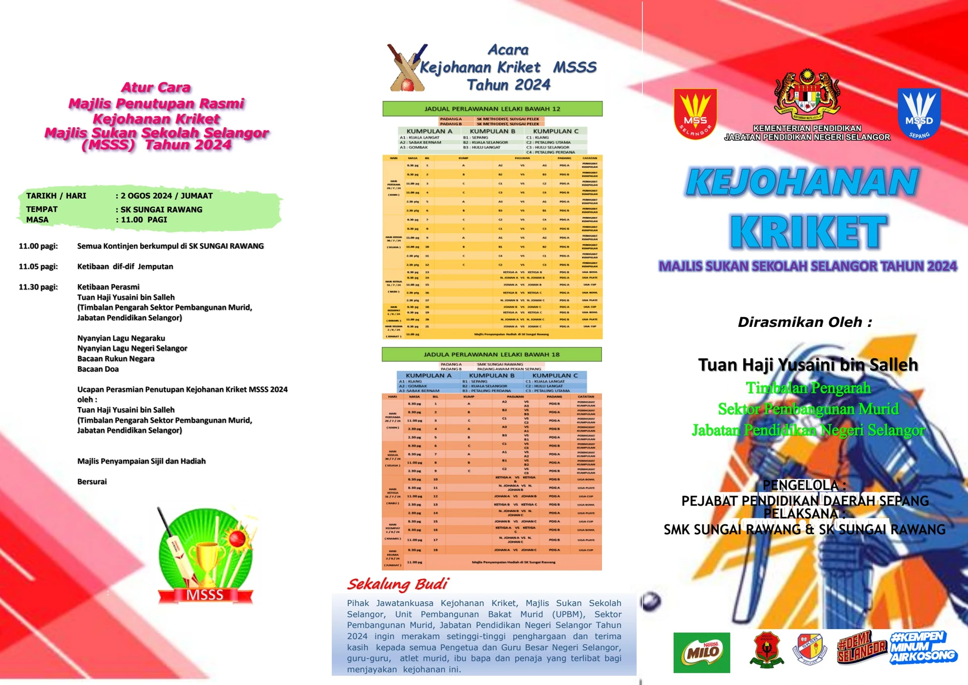 BUKU PROGRAM KRIKET MSSS 2024 (VIP)