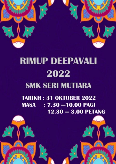 Buku Program RIMUP Deepavali