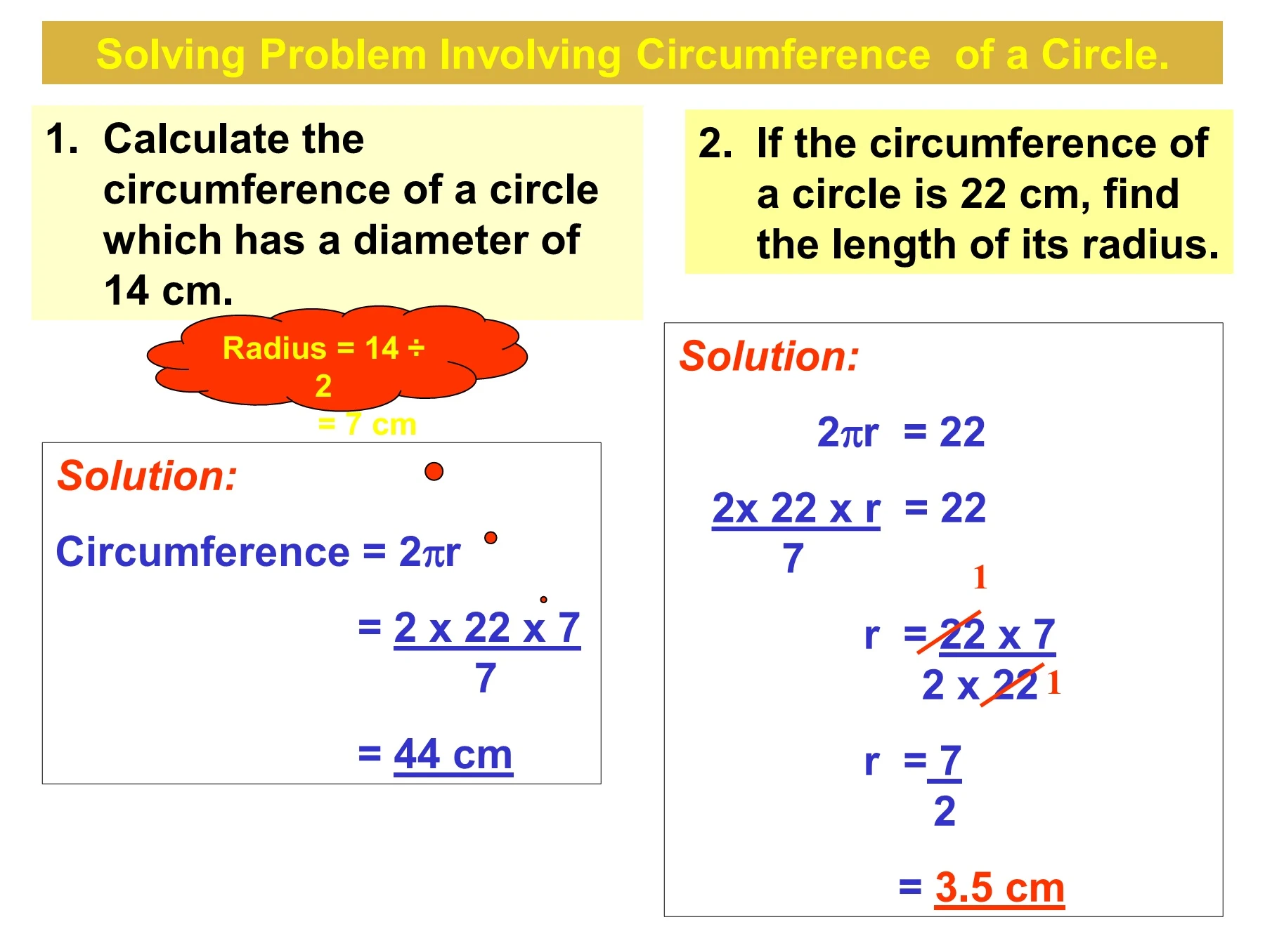 Circle: Solving Problem