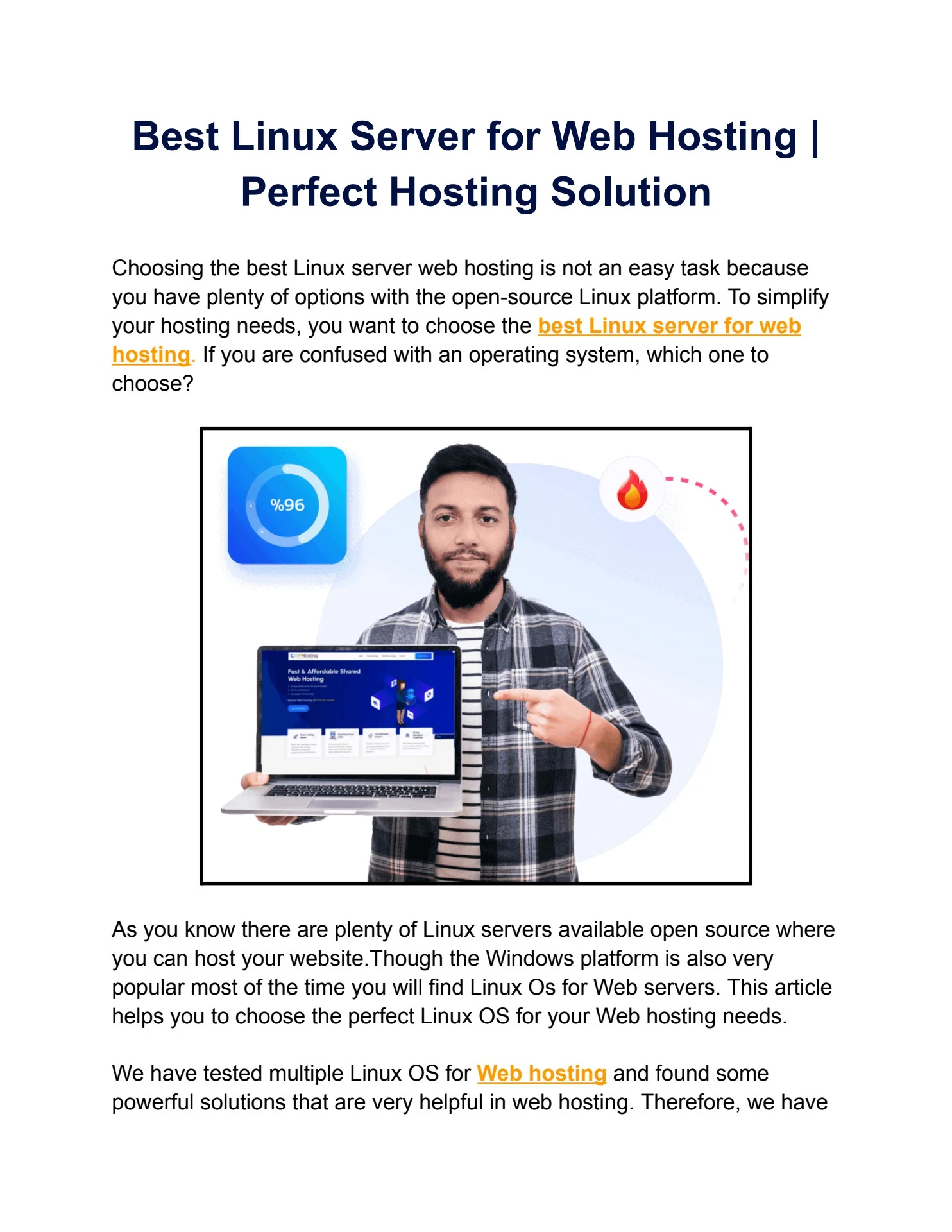 Best Linux Server for Web Hosting