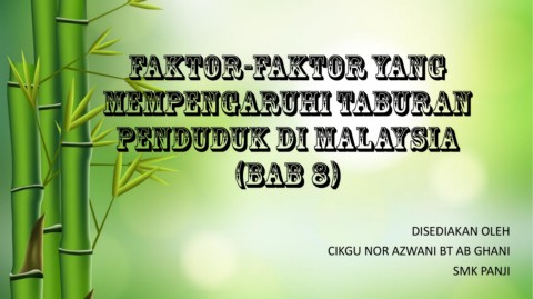 Bab 8 Faktor Faktor Yang Mempengaruhi Taburan Penduduk Di Malaysia Flip Ebook Pages 1 10 Anyflip Anyflip