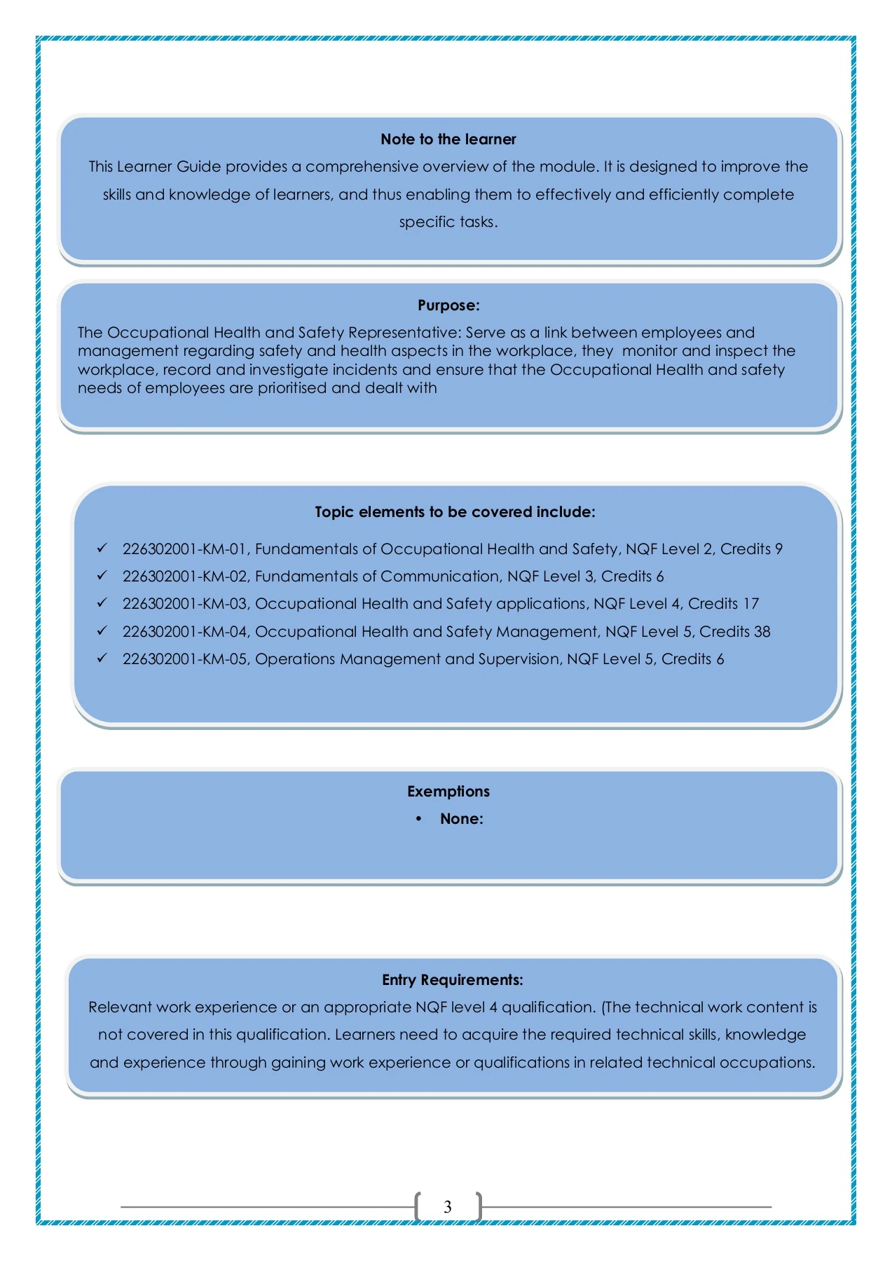 Module 3 Workbook