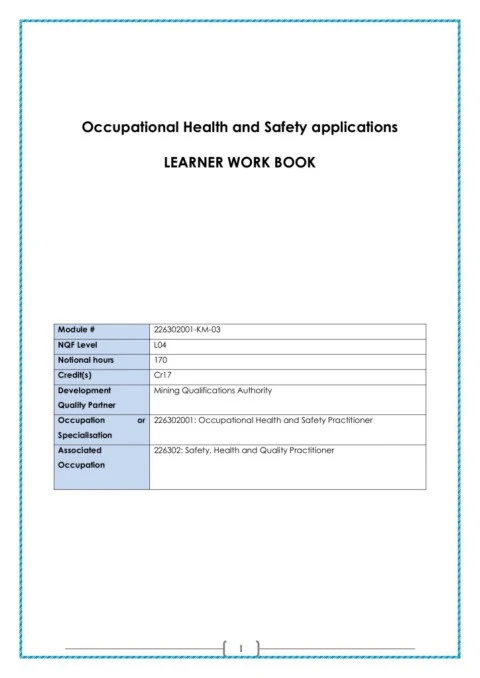 Module 3 Workbook