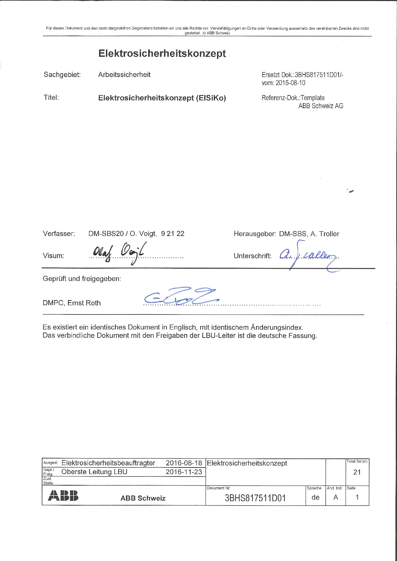 Elektrosicherheitskonzept Abb Turgi Ver A Flip Ebook Pages 1 21 Anyflip Anyflip