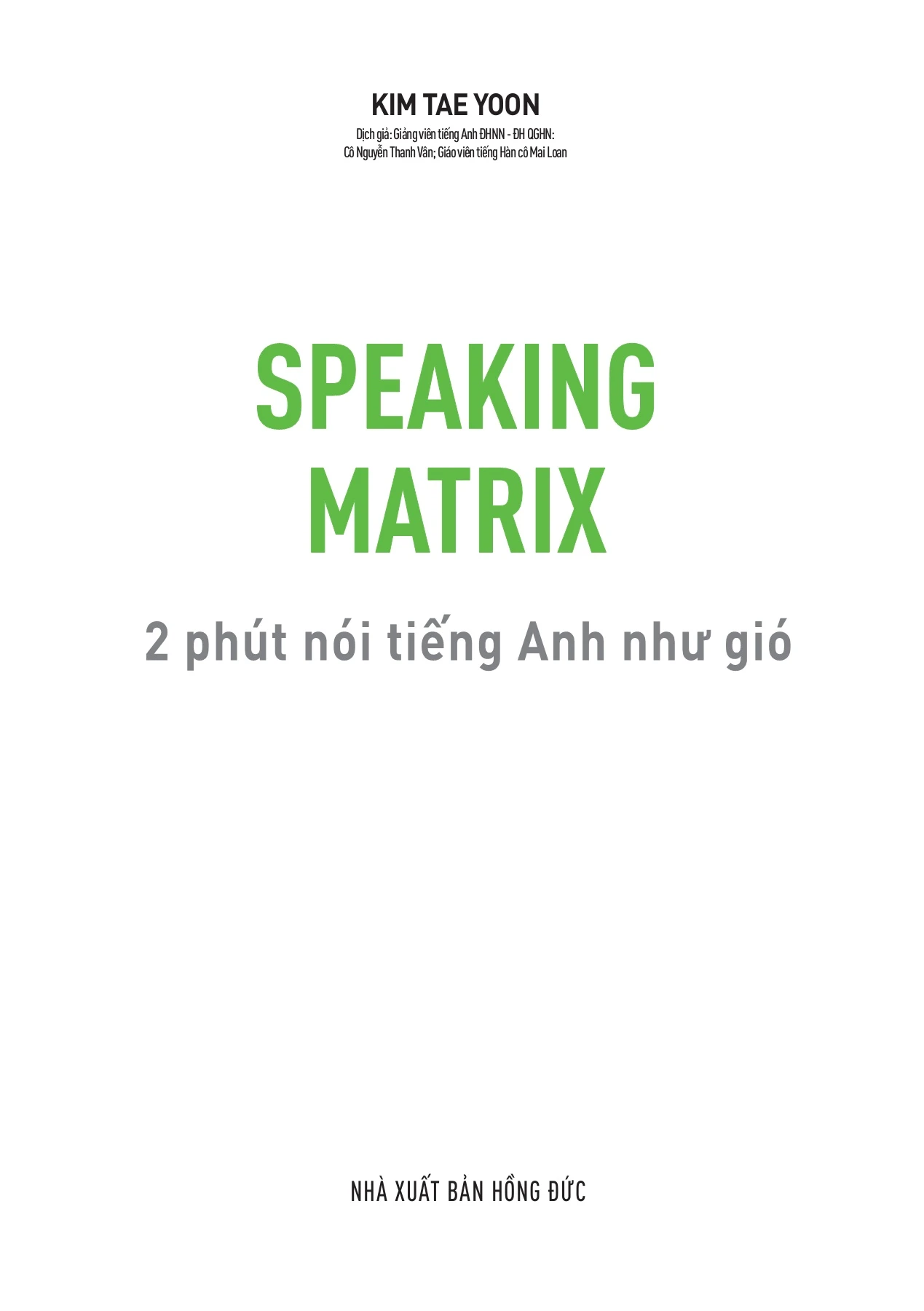 ĐỌC THỬ - cuốn 2 phút - speaking matrix