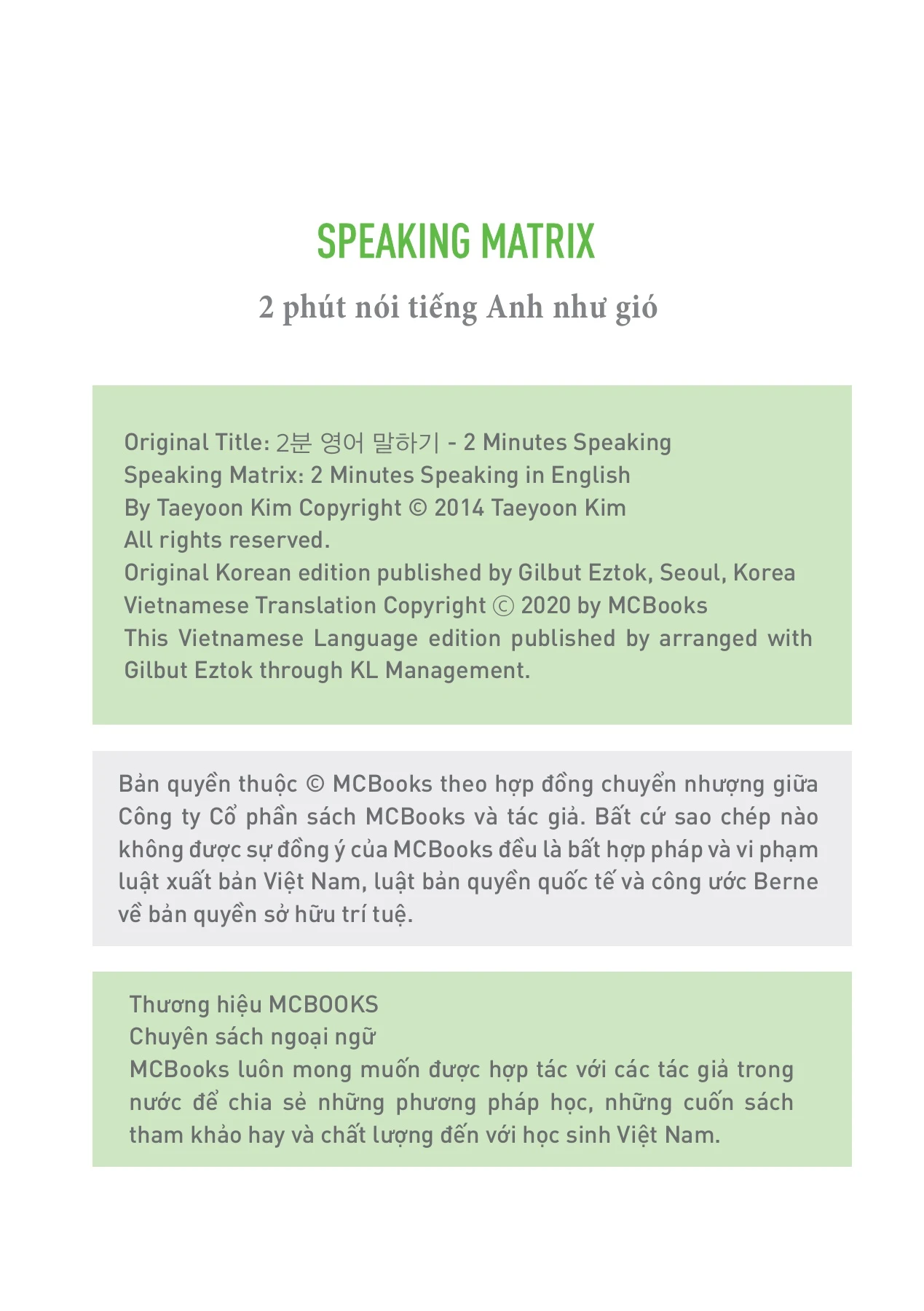 ĐỌC THỬ - cuốn 2 phút - speaking matrix