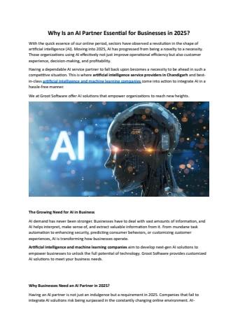 Why Is an AI Partner Essential for Businesses in 2025 - seogroot1 Flip ...