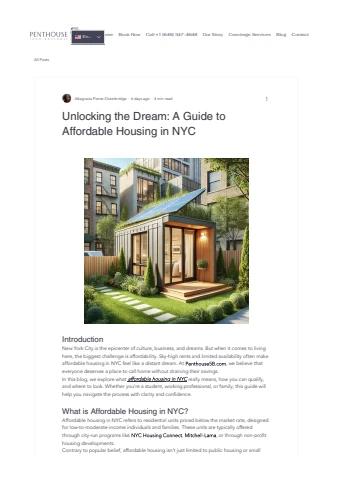 Affordable housing nyc