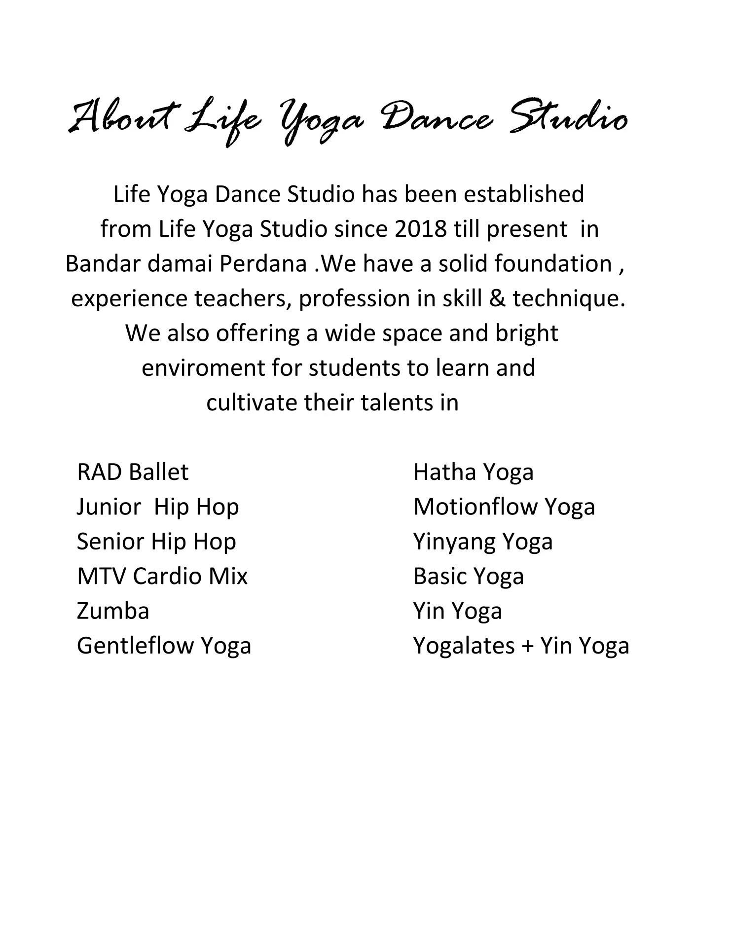Life Is Awesome Dance Concert Program Note