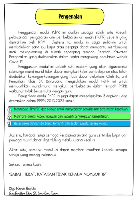 Modul Pdpr Pemulihan Sk Baru Baru Flip Ebook Pages 1 40 Anyflip Anyflip