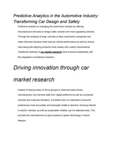 Predictive Analytics in the Automotive Industry_ Transforming Car ...