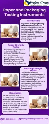 Paper and Packaging Testing Instruments