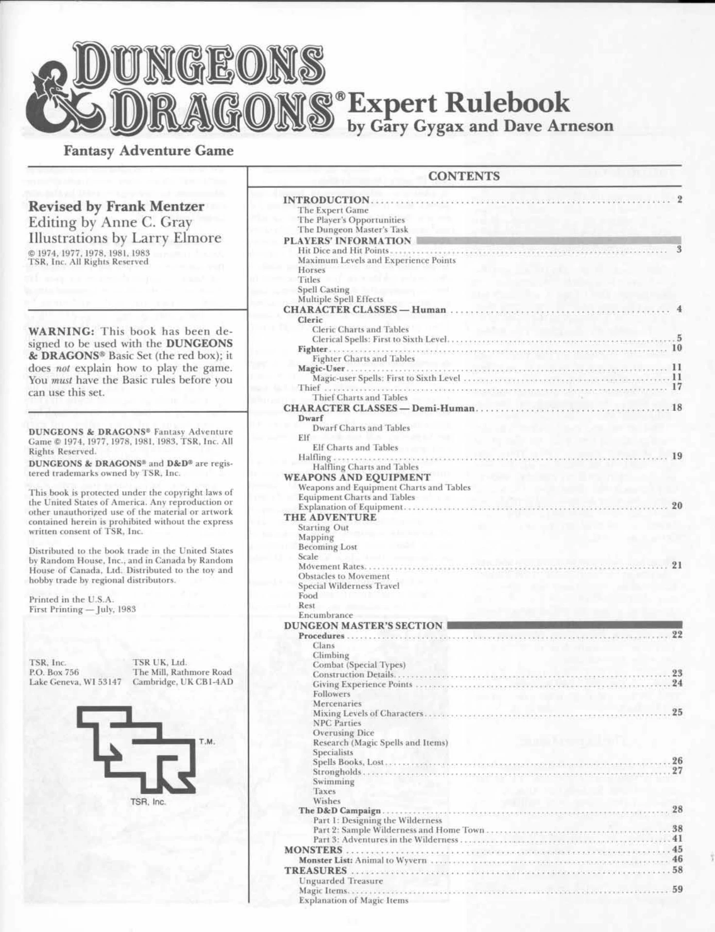 Dread Rules.pdf (ENG) D&D - Set 2 - Expert Rulebook + X1 Isle of Dread