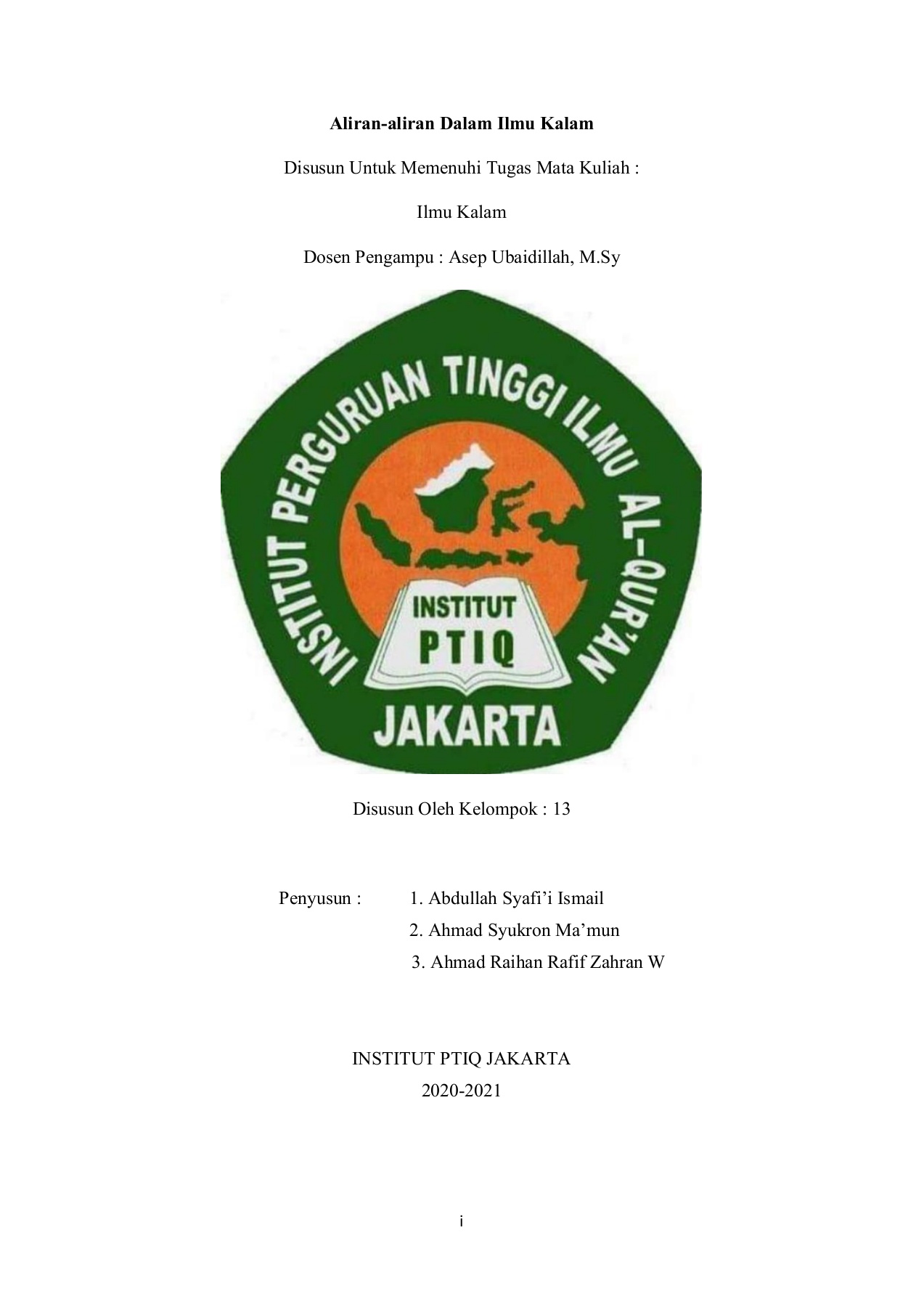 Makalah Ilmu Kalam Kelompok 6 Flip Ebook Pages 1 17 Anyflip Anyflip