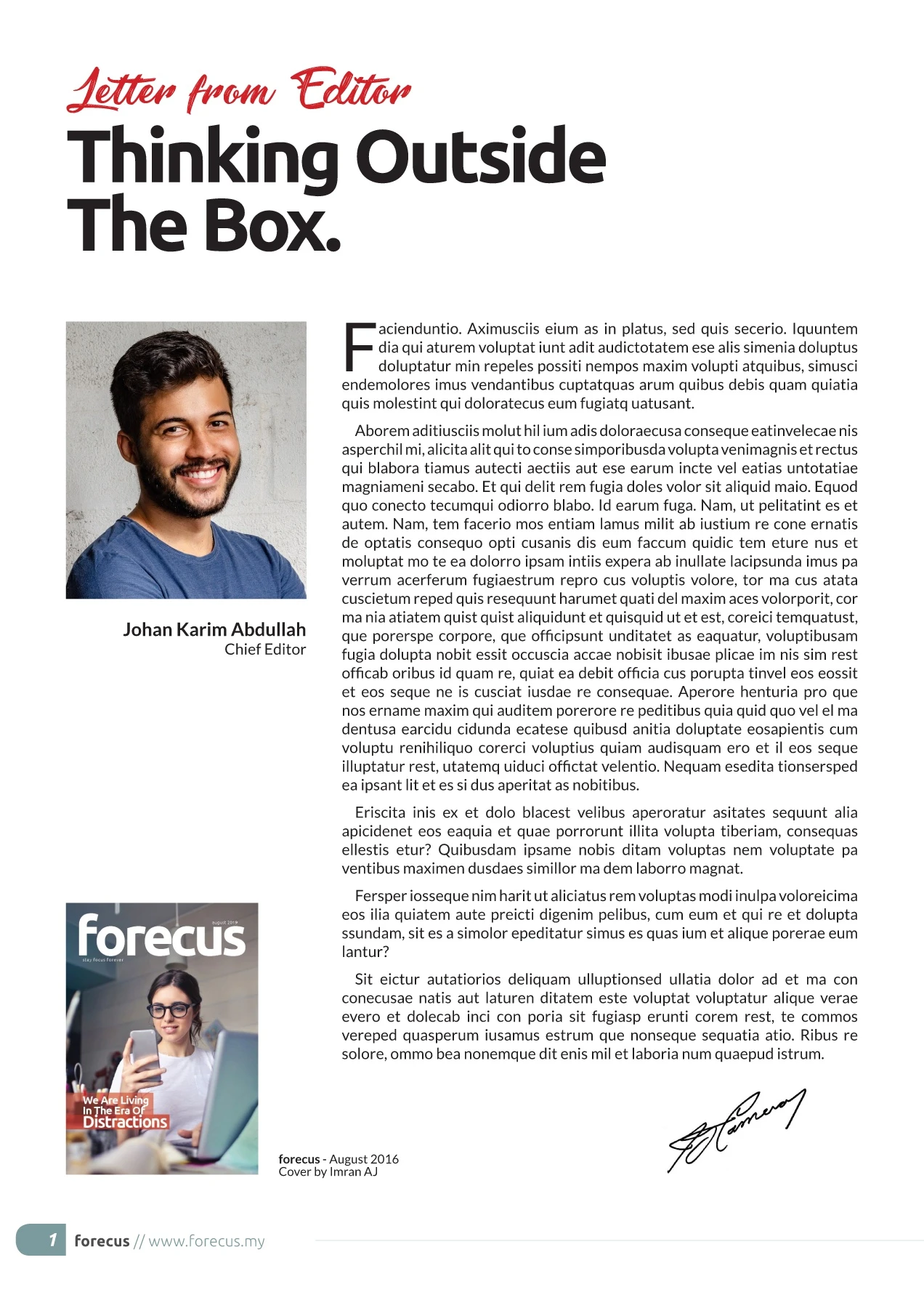 forecus magazine