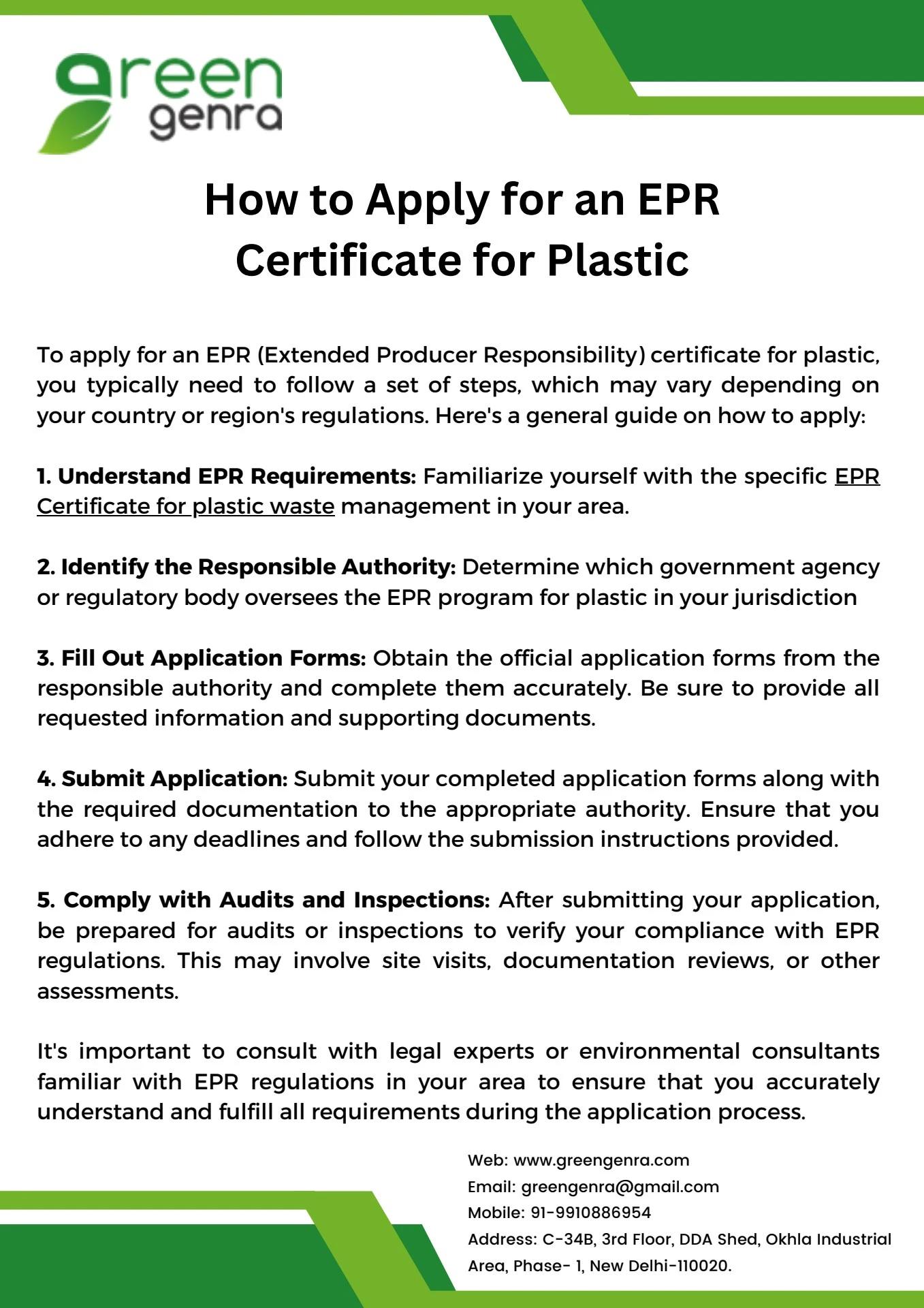 How to Apply for an EPR Certificate for Plastic