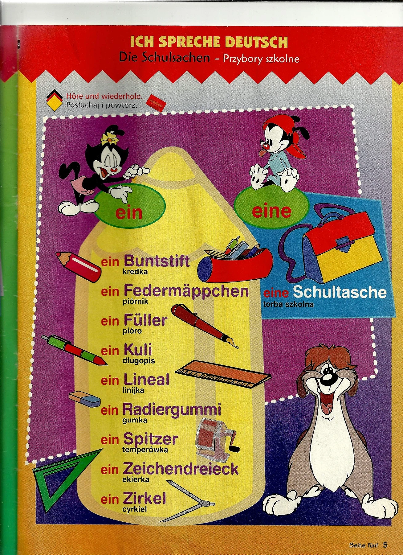 Deutsch Junior - Lektion 04 - Die Schulsachen - Flip eBook Pages 1