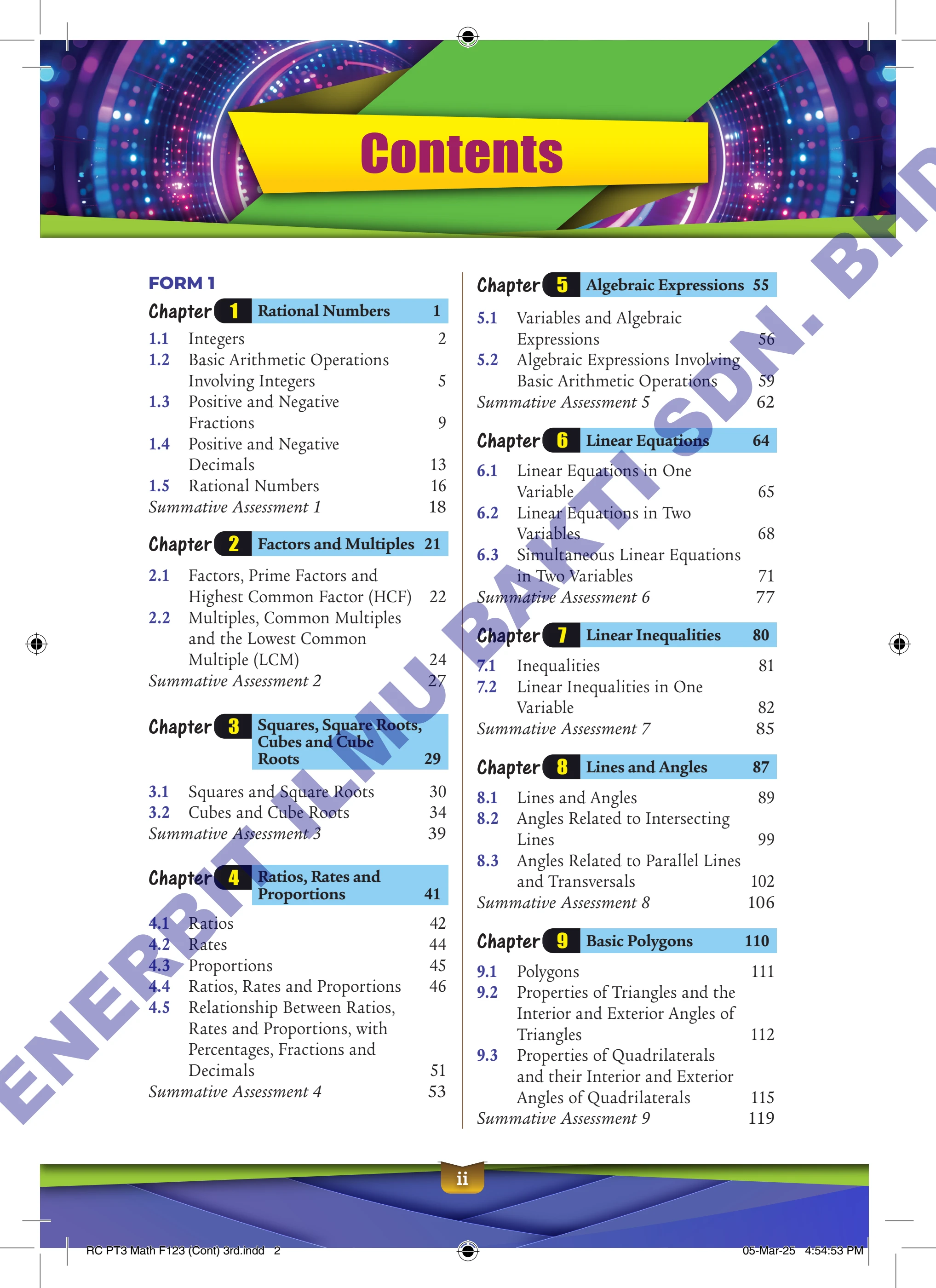 _Revisi Cepat Ting 123 - Mathematics