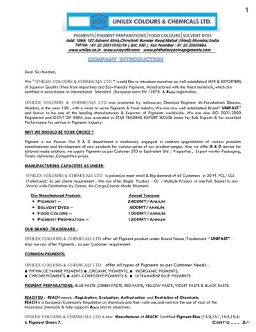 ONLINE -UNILEX COMPANY CATALOG