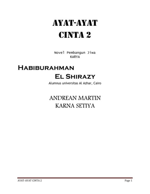 Ayat Ayat Cinta 2 Flip Ebook Pages 1 50 Anyflip Anyflip