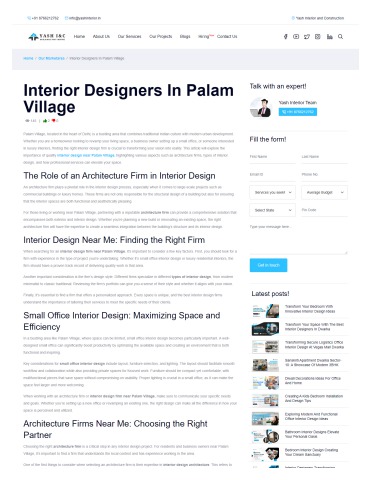 Interior Designers In Palam Village - Yash Interior and Construction ...