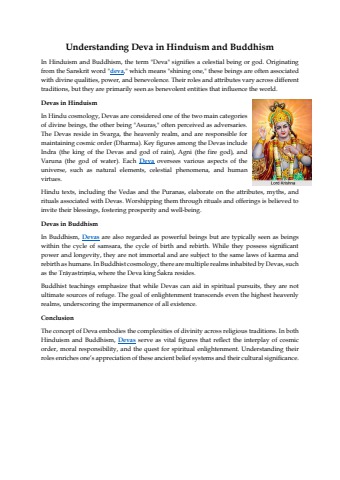 Deva Definition Understanding Deva in Hinduism and Buddhism