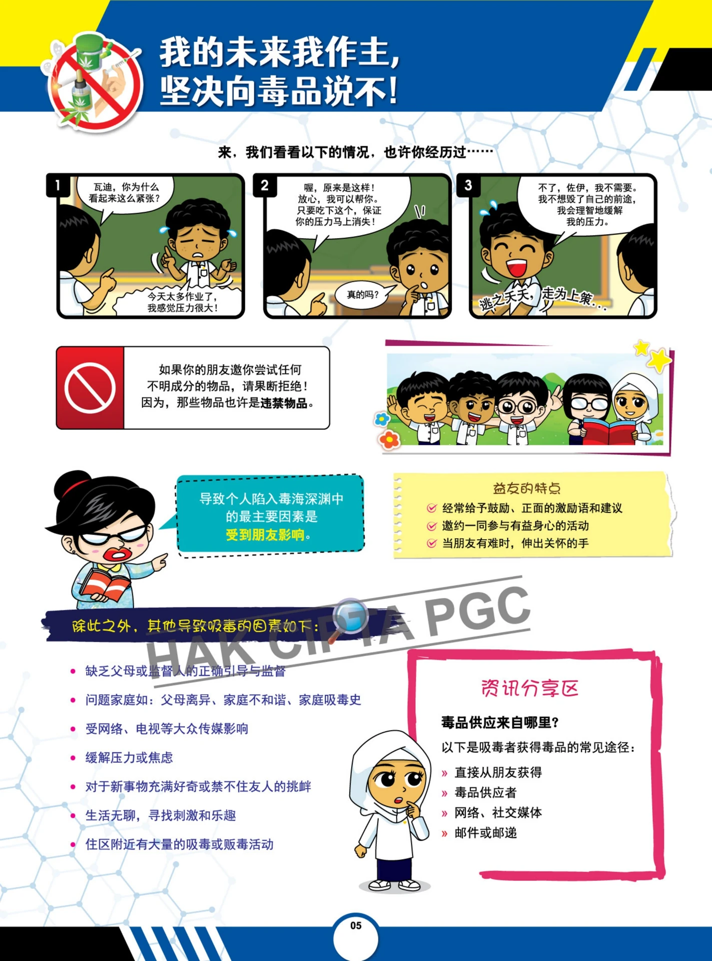 你我齐反毒,健康有幸福!(高年级组)