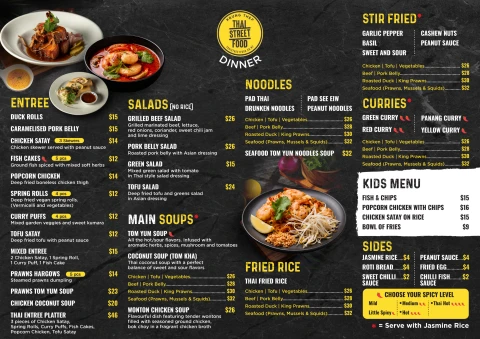 Dinner Menu - Jan 2026