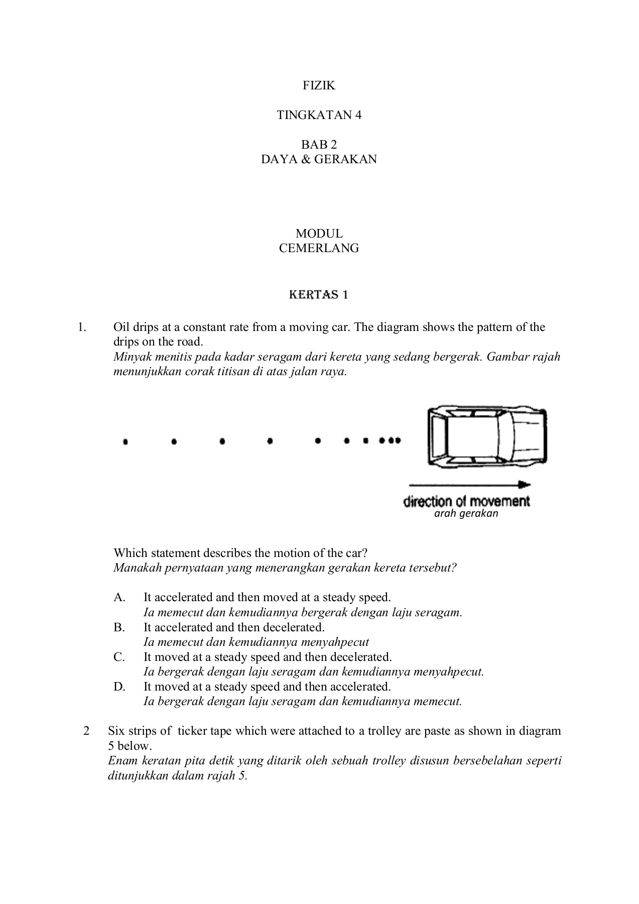 Modul Cemerlang Fizik Daya Gerakan Flip Ebook Pages 1 34 Anyflip Anyflip