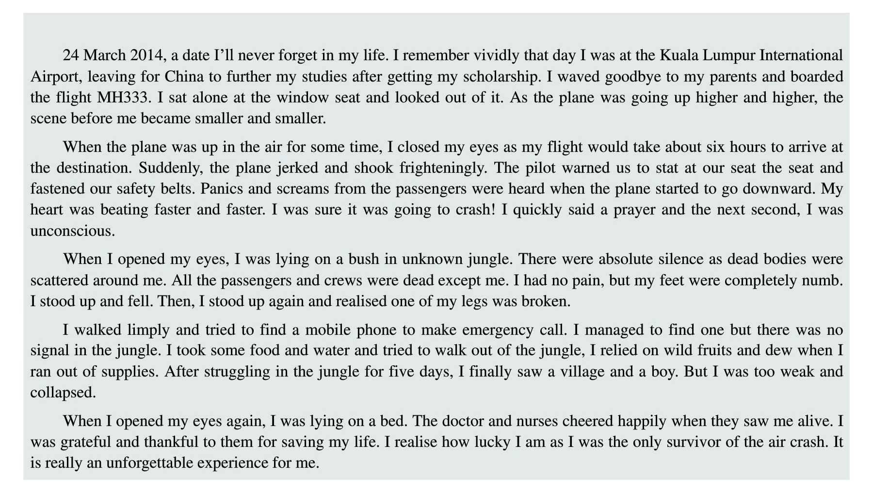 SPM PAPER 2: Part 3 Extended Writing