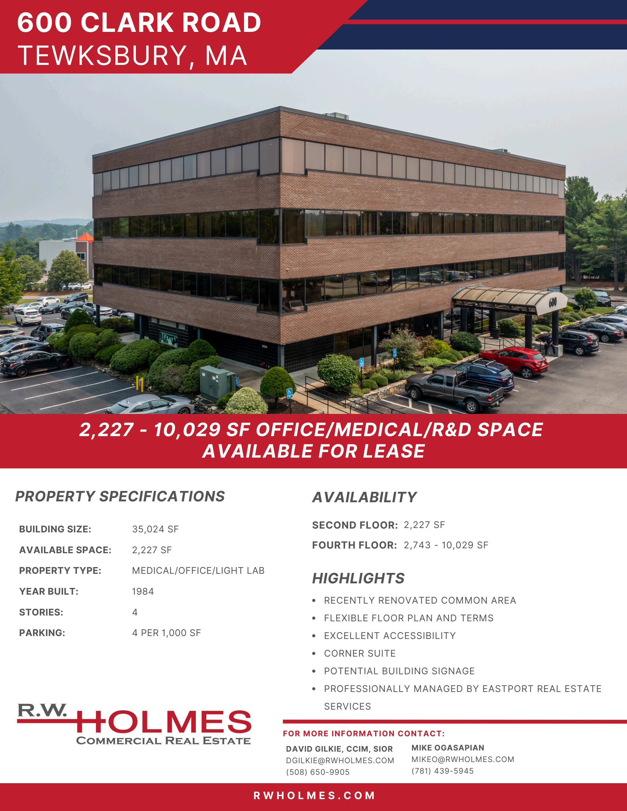 600 Clark Road Tewskbury, MA Brochure
