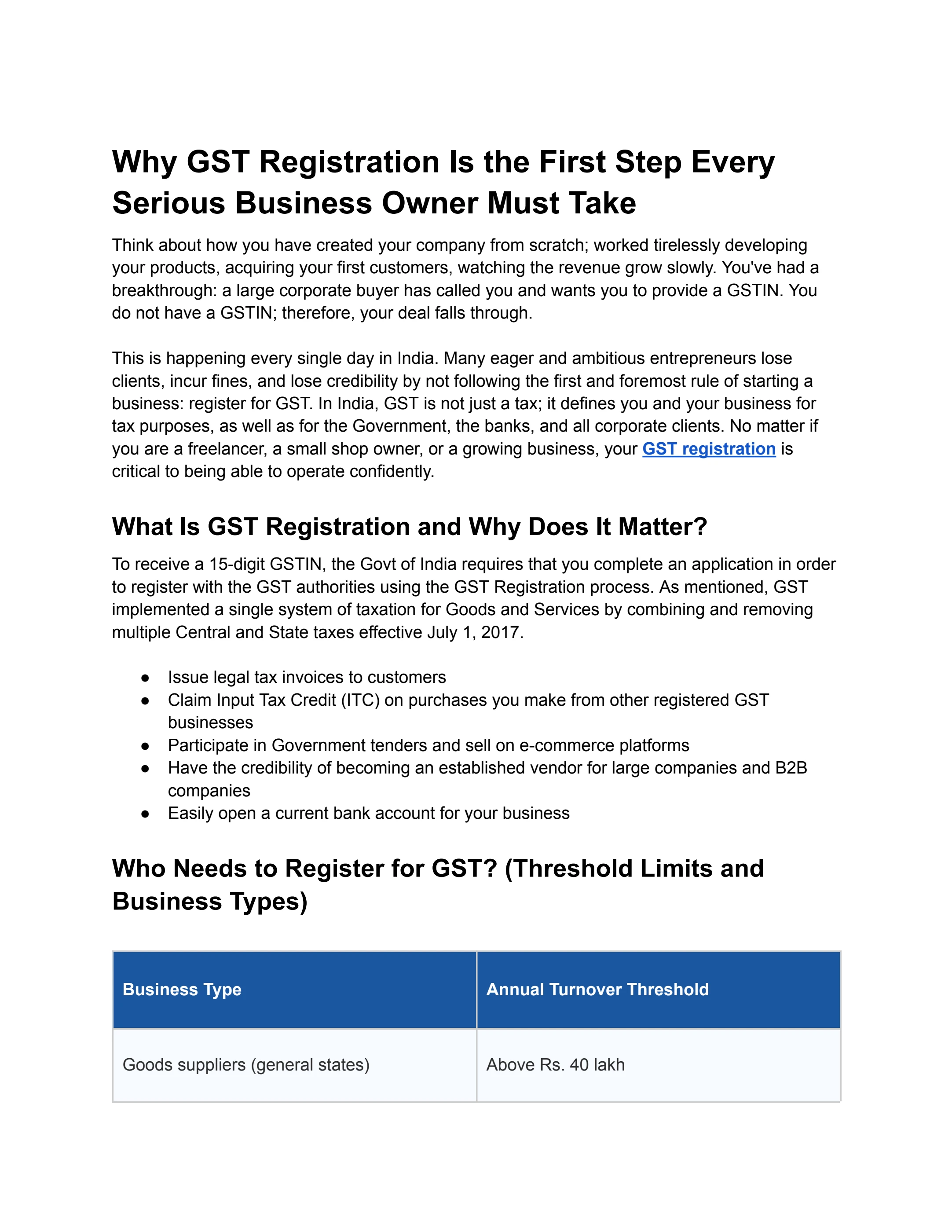 Why GST Registration Is the First Step Every Serious Business Owner ...