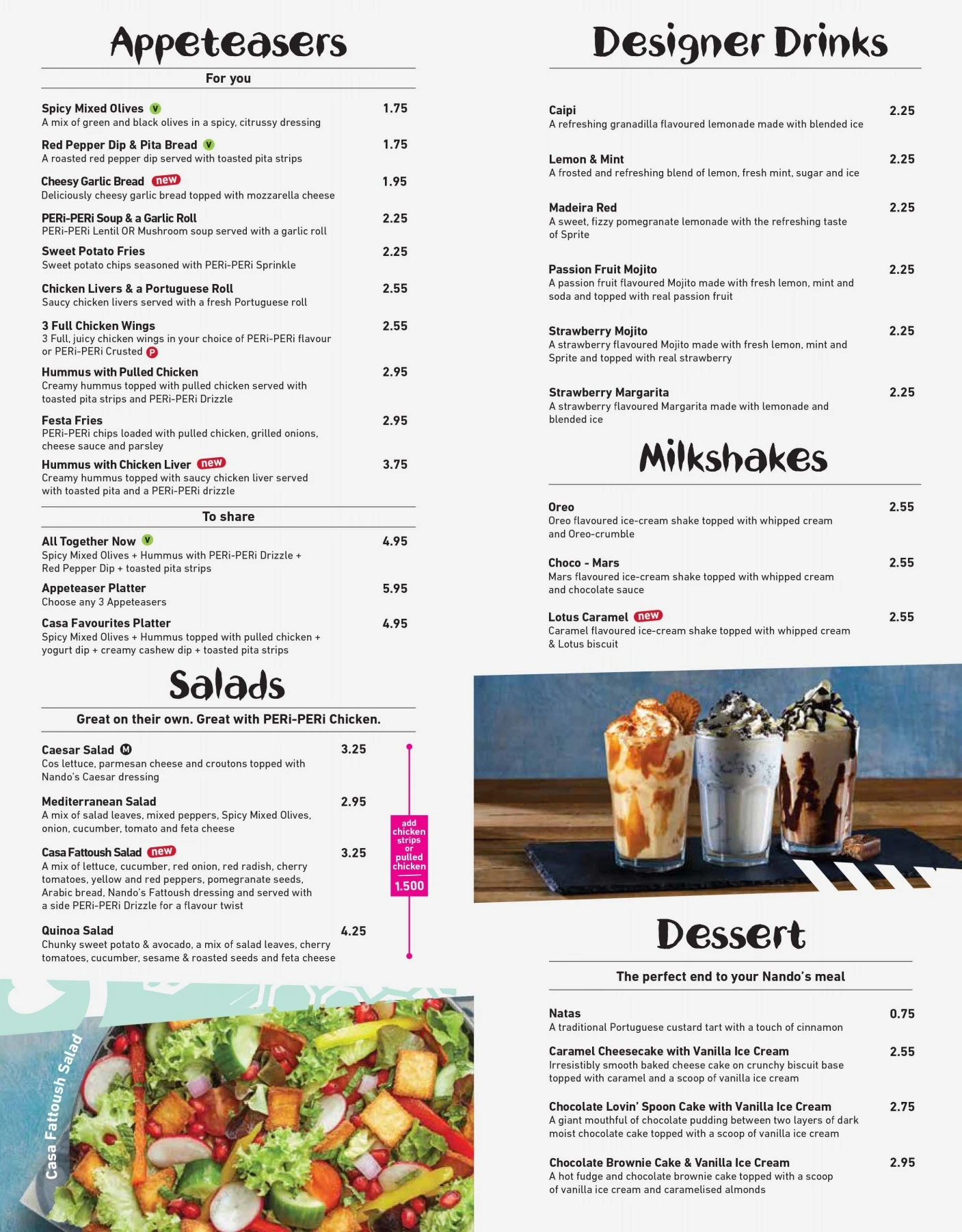 Nandos Menu Pdf