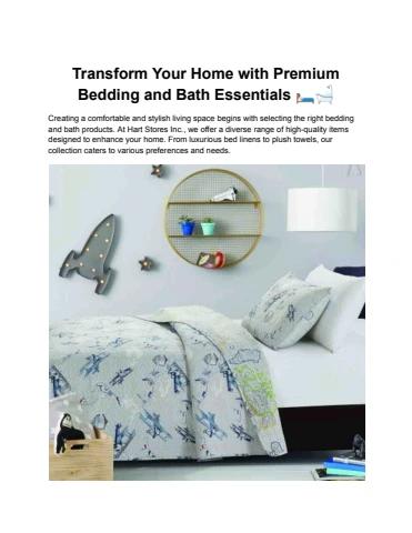 Transform Your Home with Premium Bedding and Bath Essentials
